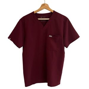 FIGS Technical Mens Leon Scrub Top Size S Three Pocket Medical Nurse FM1500